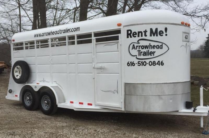 18 foot Calico Stock Trailer Horse & Stock Trailer rental 1 - Stock Trailer available at Arrowhead Trailer Service in Hamilton, MI